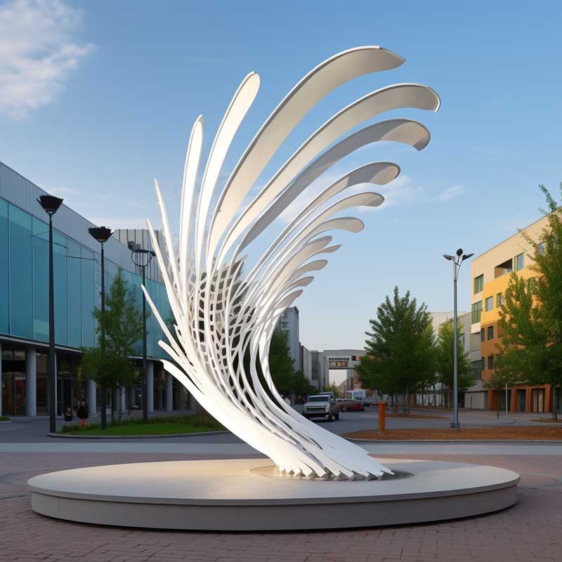 Custom Metal Wings Sculpture: Unveiling Artistry in Outdoor Public Spaces DZ-246