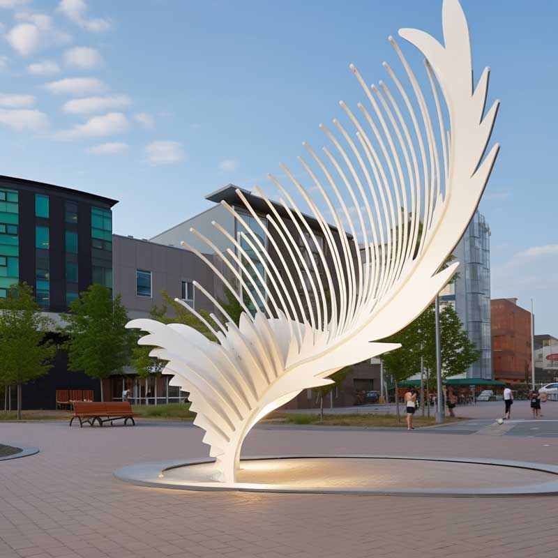 Custom Metal Wings Sculpture: Unveiling Artistry in Outdoor Public Spaces DZ-246