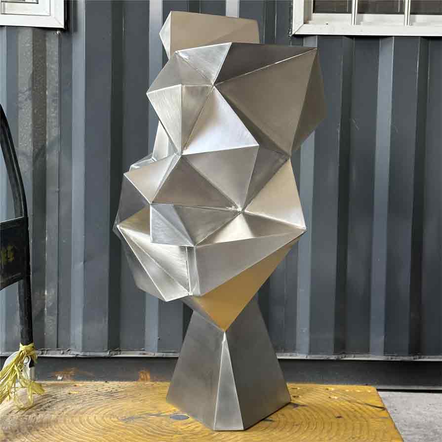 Modern geometric abstract metal art sculpture for sale DZ-257