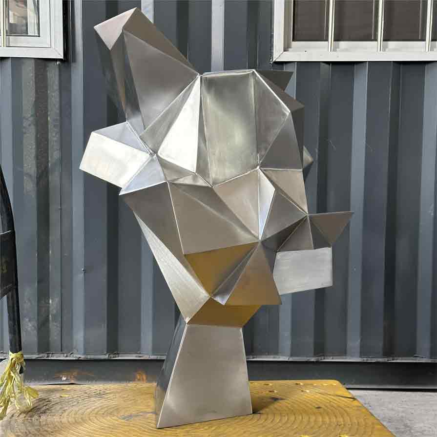 Modern geometric abstract metal art sculpture for sale DZ-257