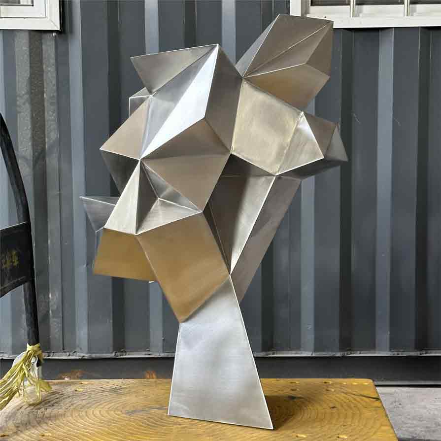 Modern geometric abstract metal art sculpture for sale DZ-257