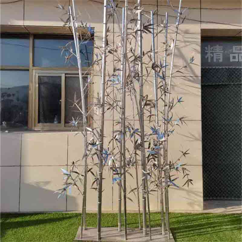 Outdoor bamboo forest metal sculpture for sale garden landscape sculpture DZ-262