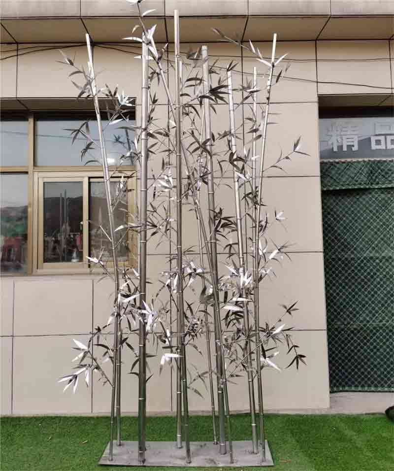 Outdoor bamboo forest metal sculpture for sale garden landscape sculpture DZ-262