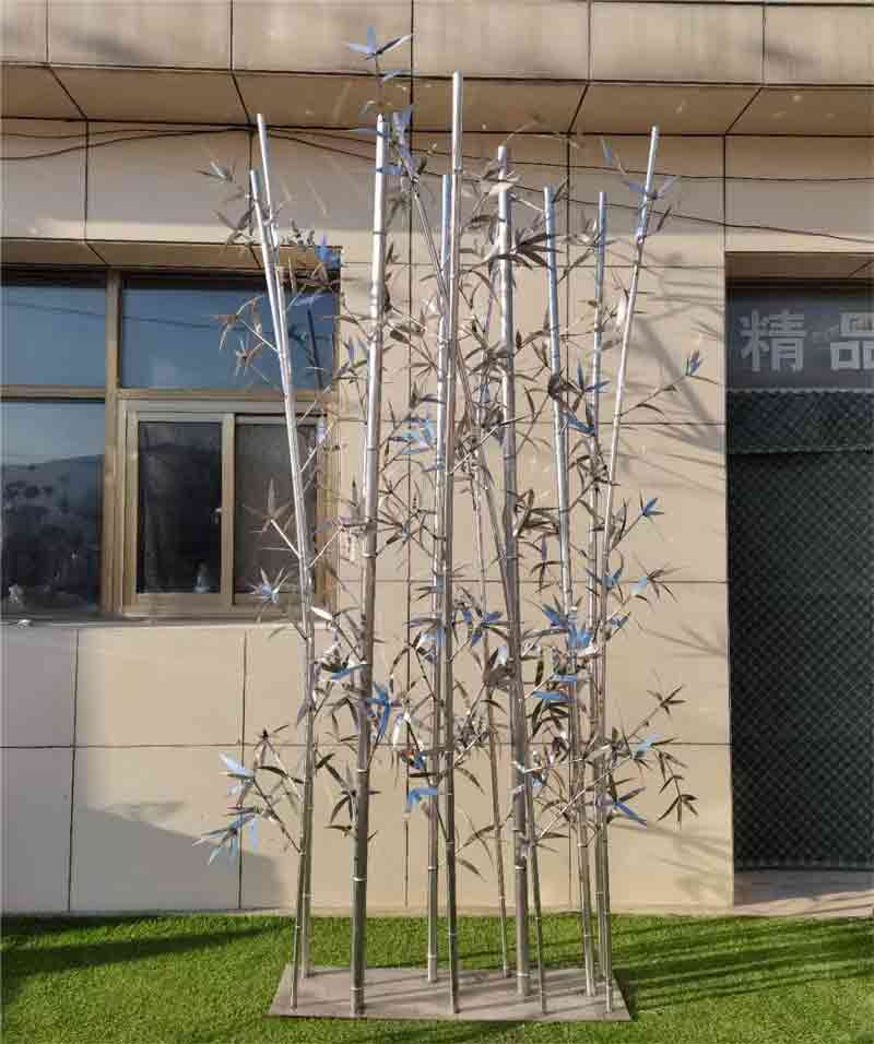 Outdoor bamboo forest metal sculpture for sale garden landscape sculpture DZ-262