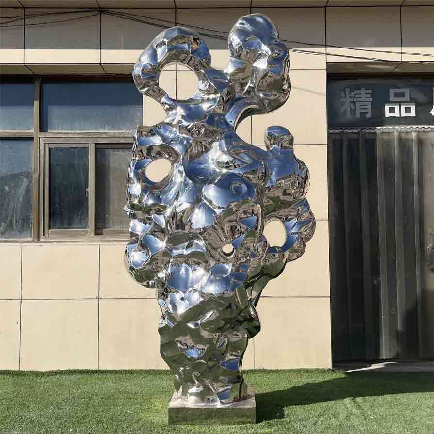 stainless steel rockery metal art sculpture for sale DZ-266