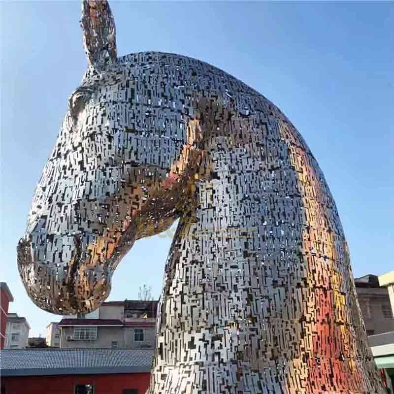 Giant metal horse head sculpture for sale DZ-274