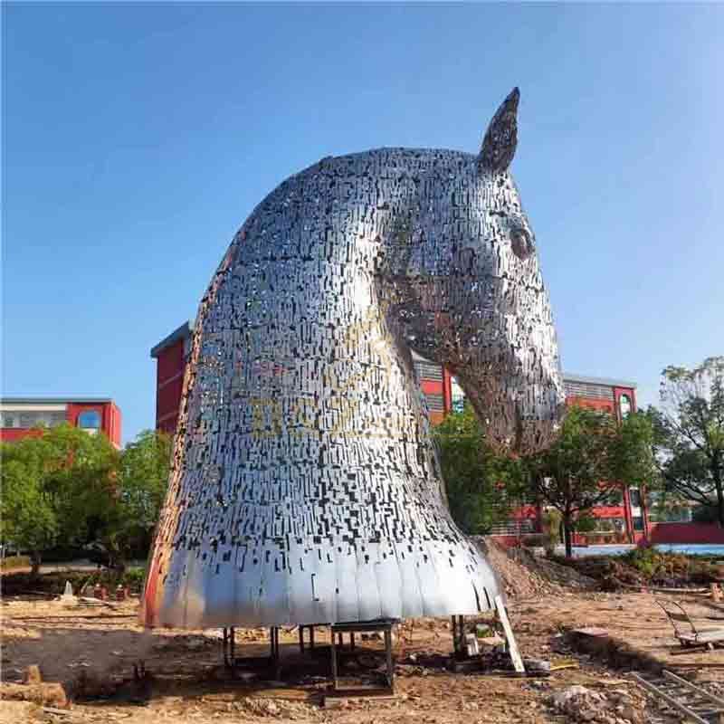 Giant metal horse head sculpture for sale DZ-274