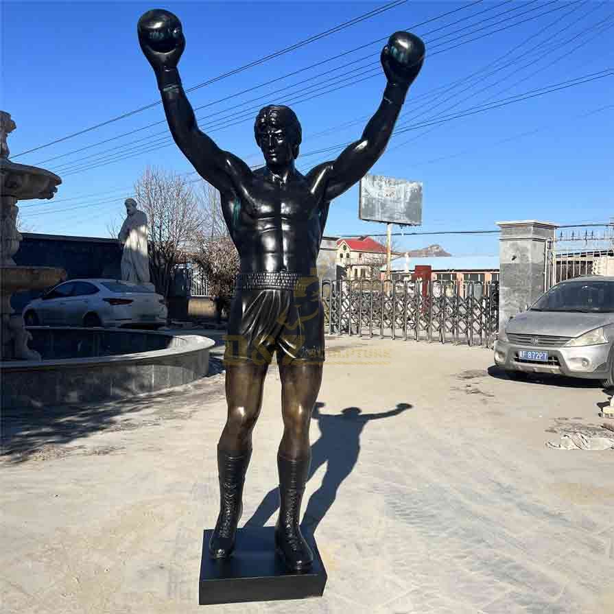 Custom Rocky Balboa Boxing Champion Bronze Statue DZ-286