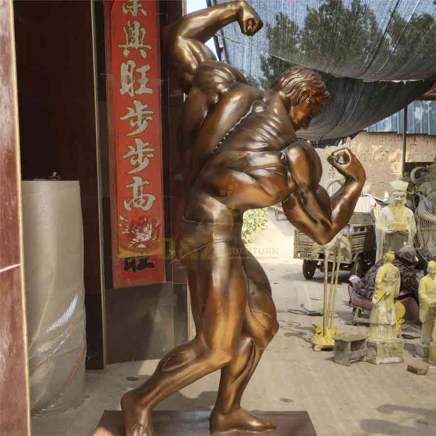 Custom Famous Arnold Schwarzenegger Bronze Statue for Sale DZ-292 statue of arnold schwarzenegger photos