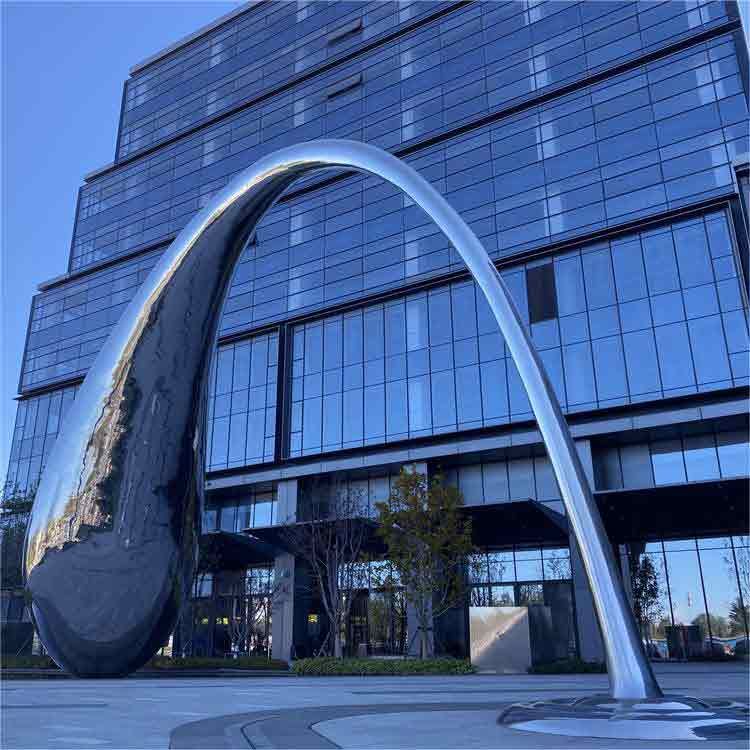 Large outdoor metal water drop art sculpture for sale DZ-293