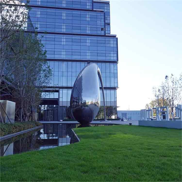 Large outdoor metal water drop art sculpture for sale DZ-293