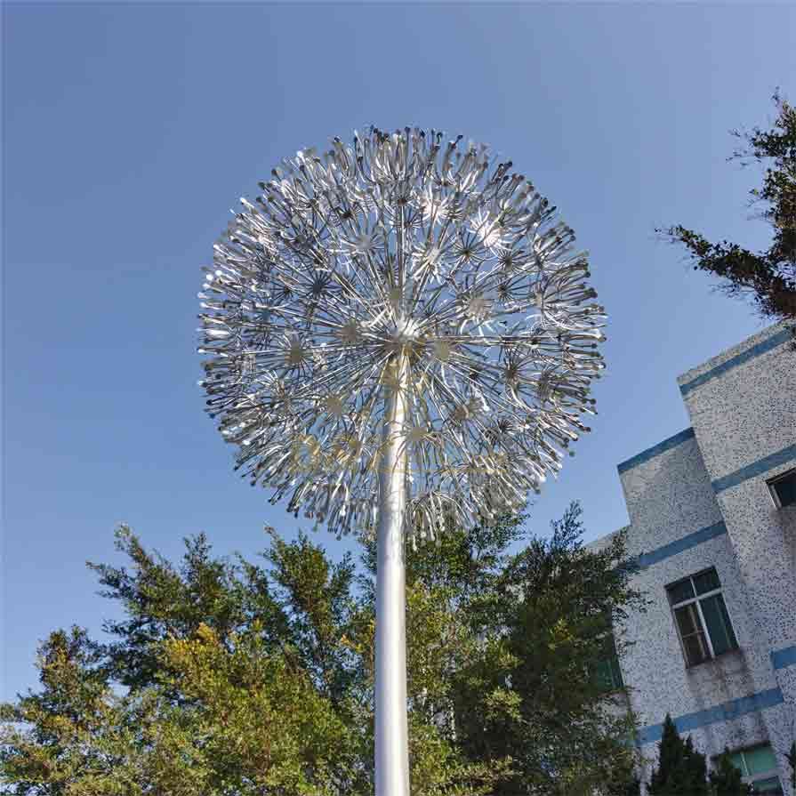 Large metal dandelion garden art sculptures for sale DZ-308