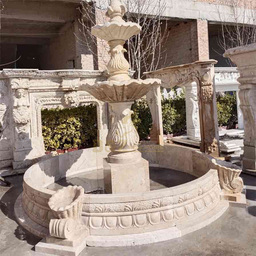 Large outdoor marble water fountain sculpture for sale DZ-322