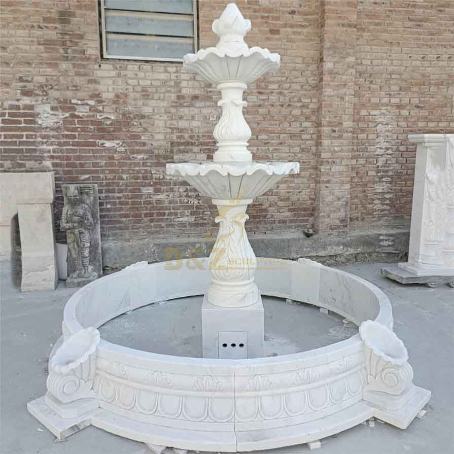 Garden white marble fountain sculpture for sale DZ-342