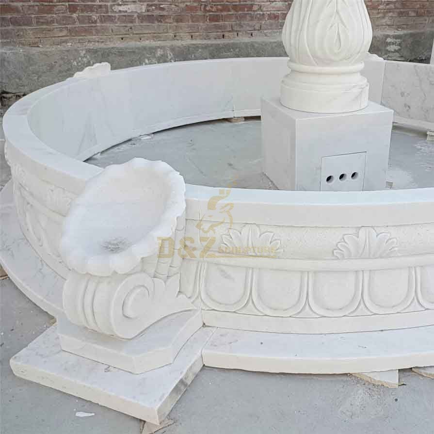 Garden white marble fountain sculpture for sale DZ-342