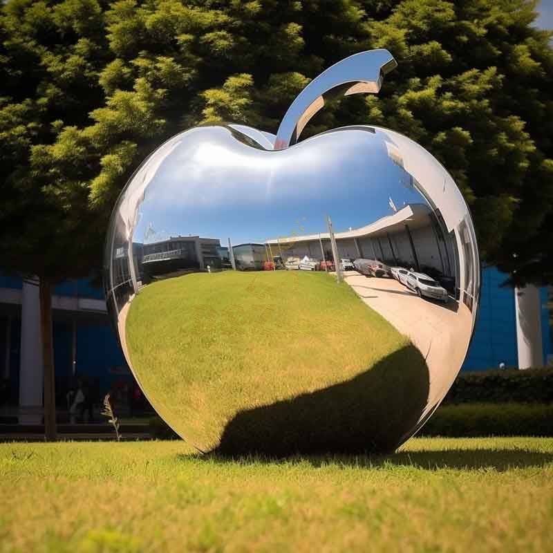 Large outdoor metal apple garden sculptures for sale DZ-345