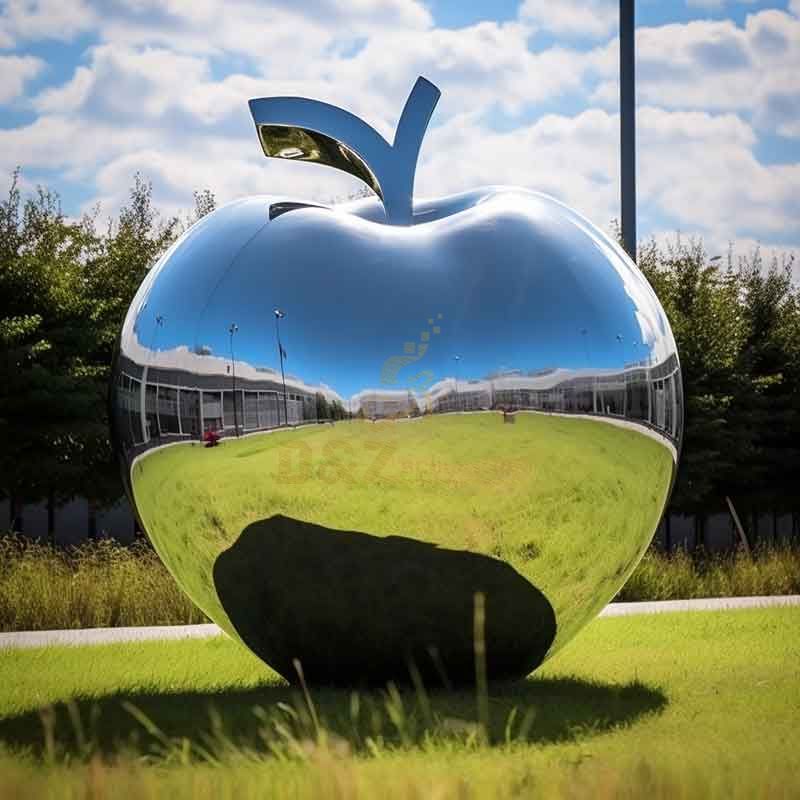 Large outdoor metal apple garden sculptures for sale DZ-345