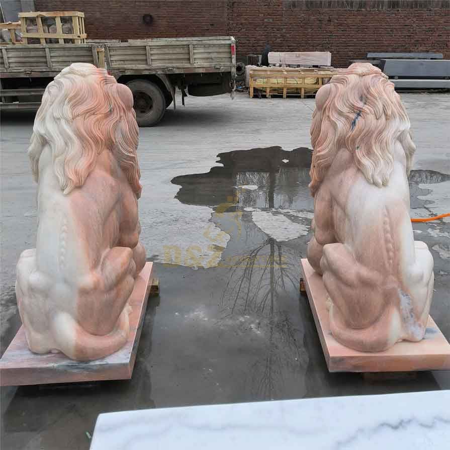 Outdoor stone lion statue ready for sale, animal sculpture DZ-359