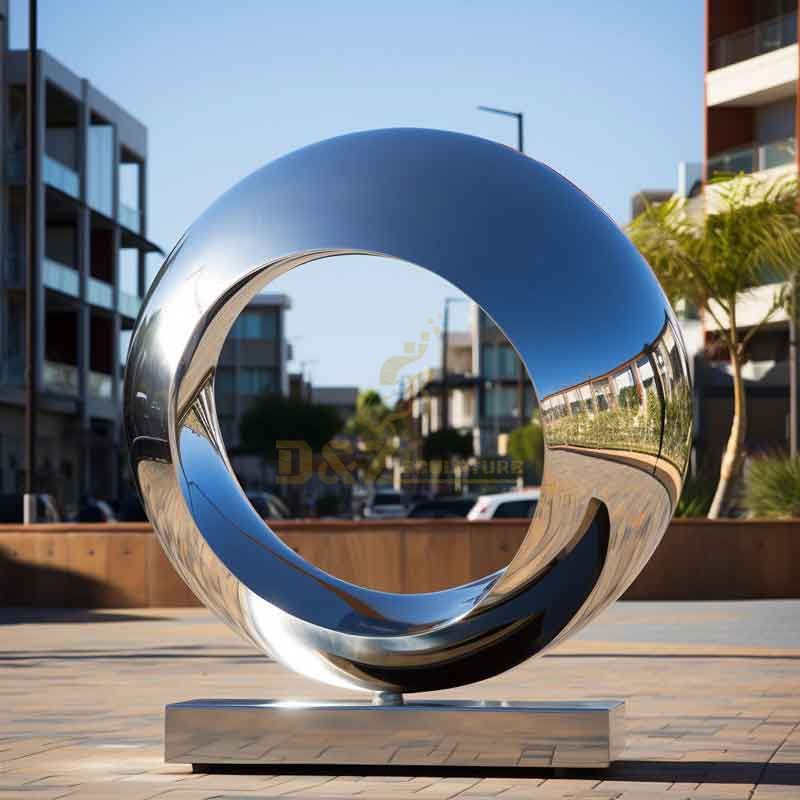 Large outdoor metal circle art sculpture for sale DZ-361