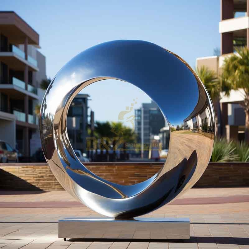 Large outdoor metal circle art sculpture for sale DZ-361