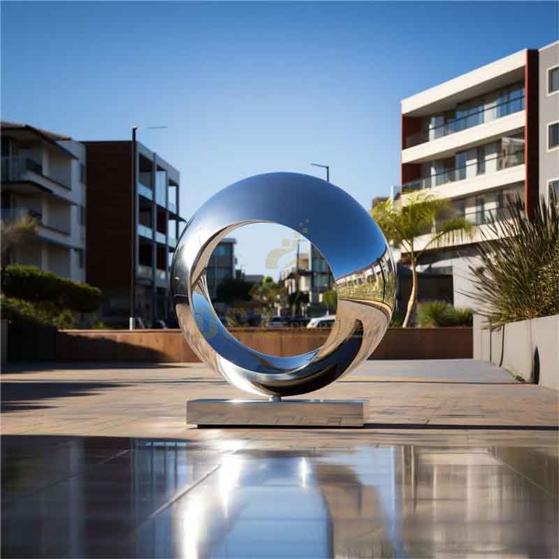 Large outdoor metal circle art sculpture for sale DZ-361