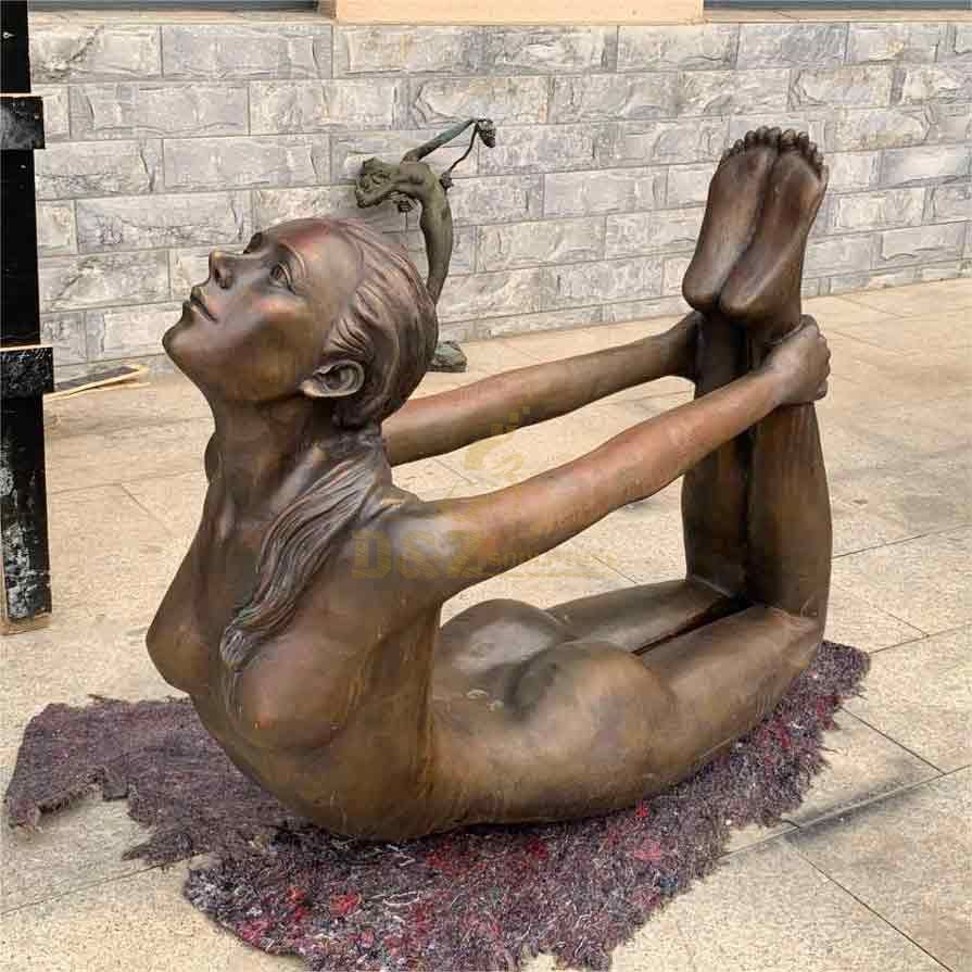 yoga woman statue