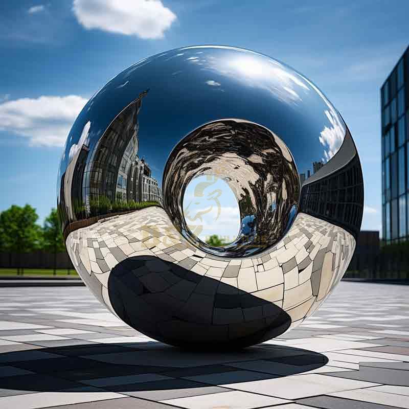 Customized large outdoor metal sphere art sculpture DZ-386