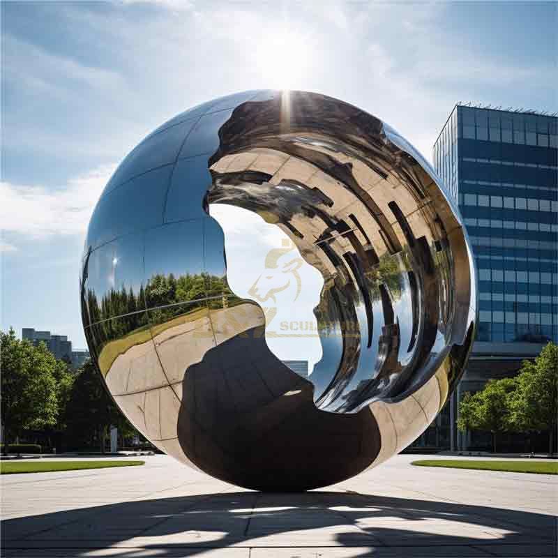 Customized large outdoor metal sphere art sculpture DZ-386