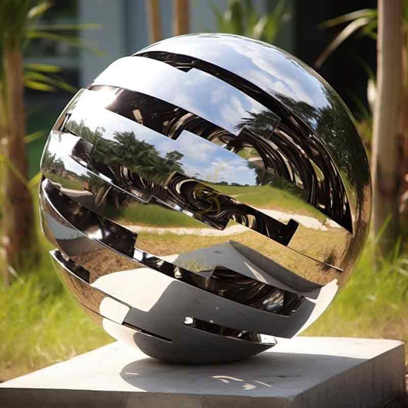 Creative metal garden sphere art sculpture for sale DZ-332