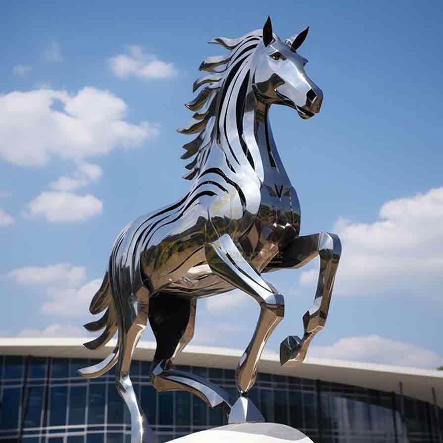 Outdoor Horse Decoration Stainless Steel Sculpture DZ-465 Outdoor Horse Decoration Stainless Steel Sculpture DZ-465