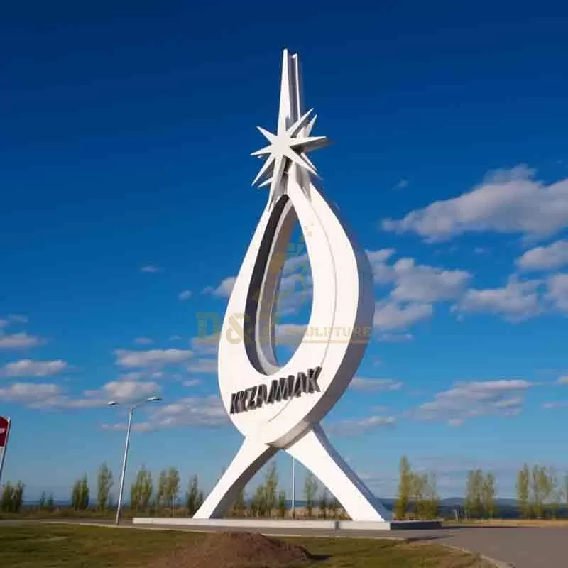 Custom Large Metal Landmark Sculpture | Signage DZ-745