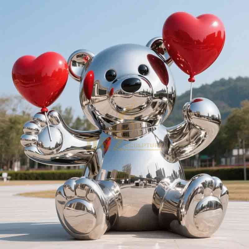 large outdoor cute bear sculpture