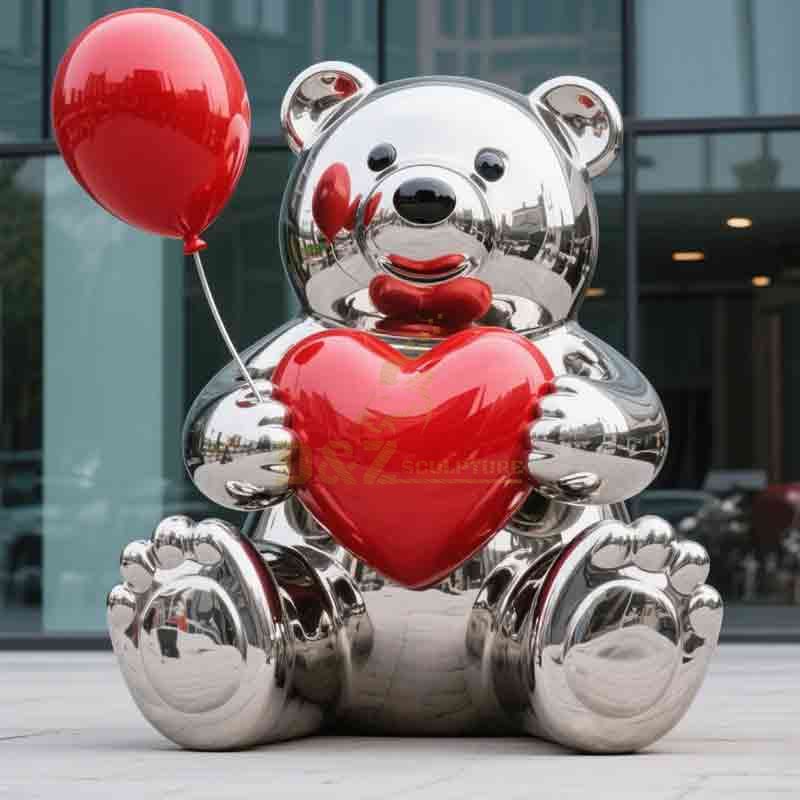 outdoor cute bear sculpture