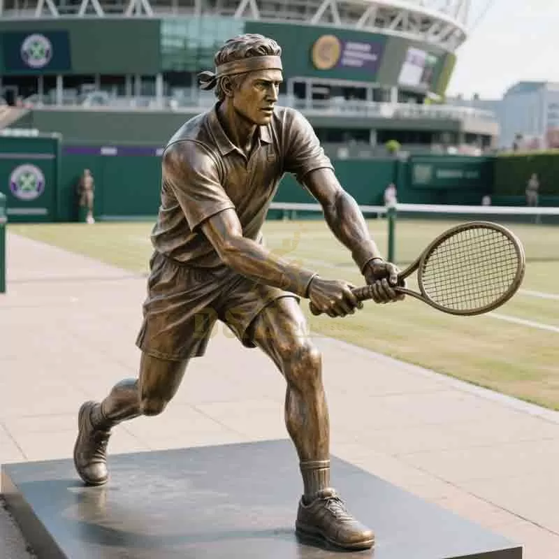 Bronze Tennis Player Statue | Athlete Statue DZ-827