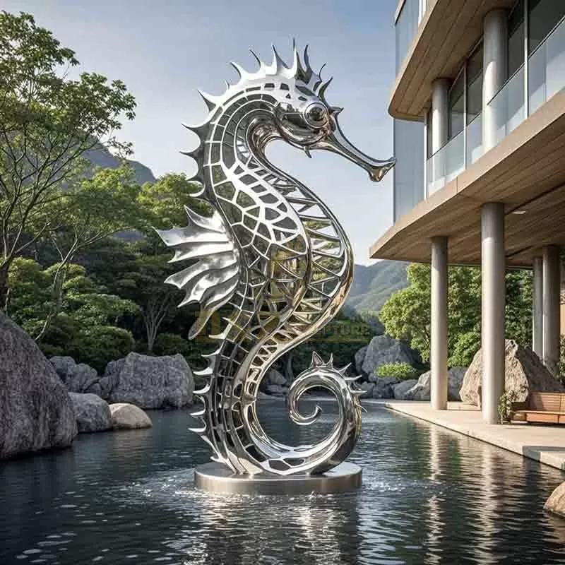 Large Metal Seahorse Sculpture for Sale DZ-829