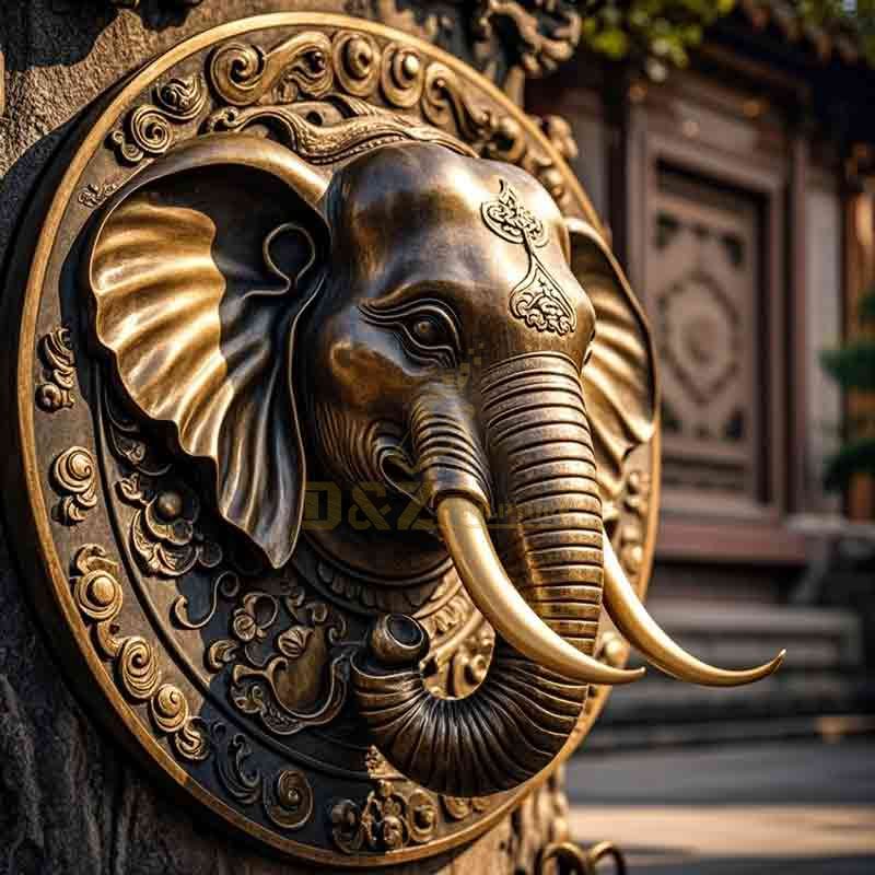 bronze elephant sculpture