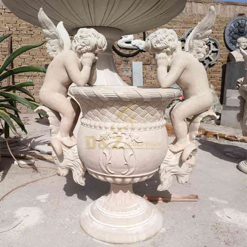 marble flower pot