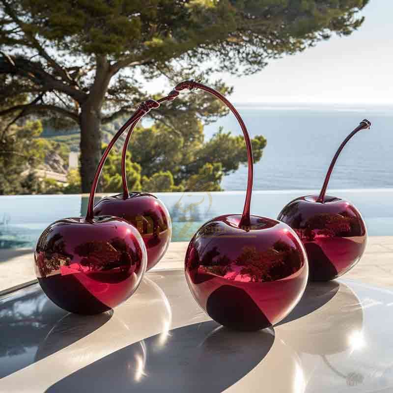 large cherry sculpture
