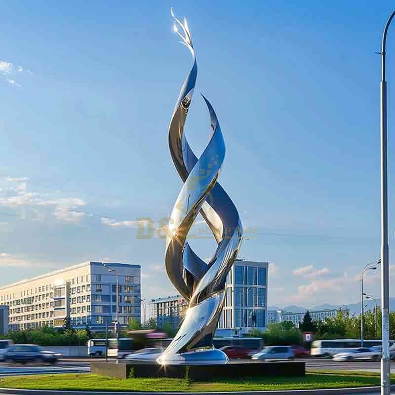 spiral sculpture, city sculpture