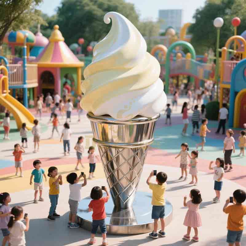 giant ice cream sculpture