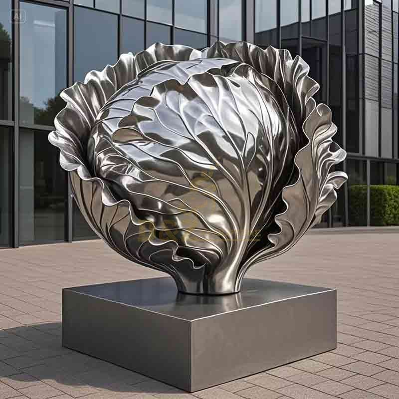 Creative Large Stainless Steel Cabbage Sculpture DZ-847