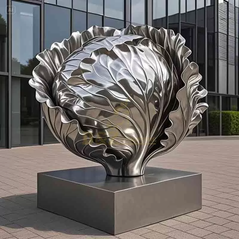 Creative Large Stainless Steel Cabbage Sculpture DZ-847