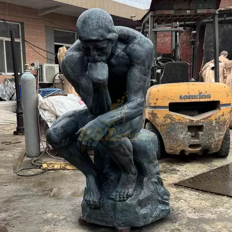 Famous Rodin The Thinker Bronze Statue For Sale DZ-848
