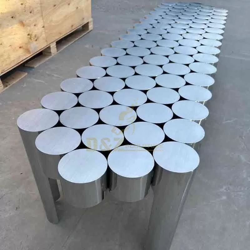 Large Metal Art Table Sculpture | Cylindrical Structure DZ-851