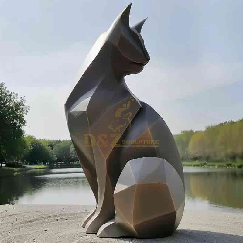 abstract cat sculpture