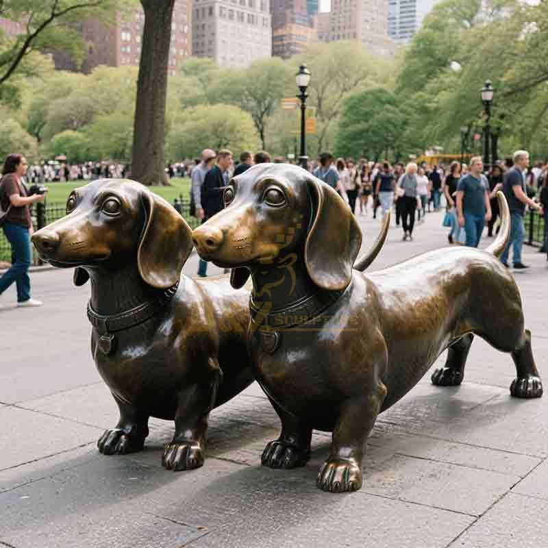 dachshund dog statues