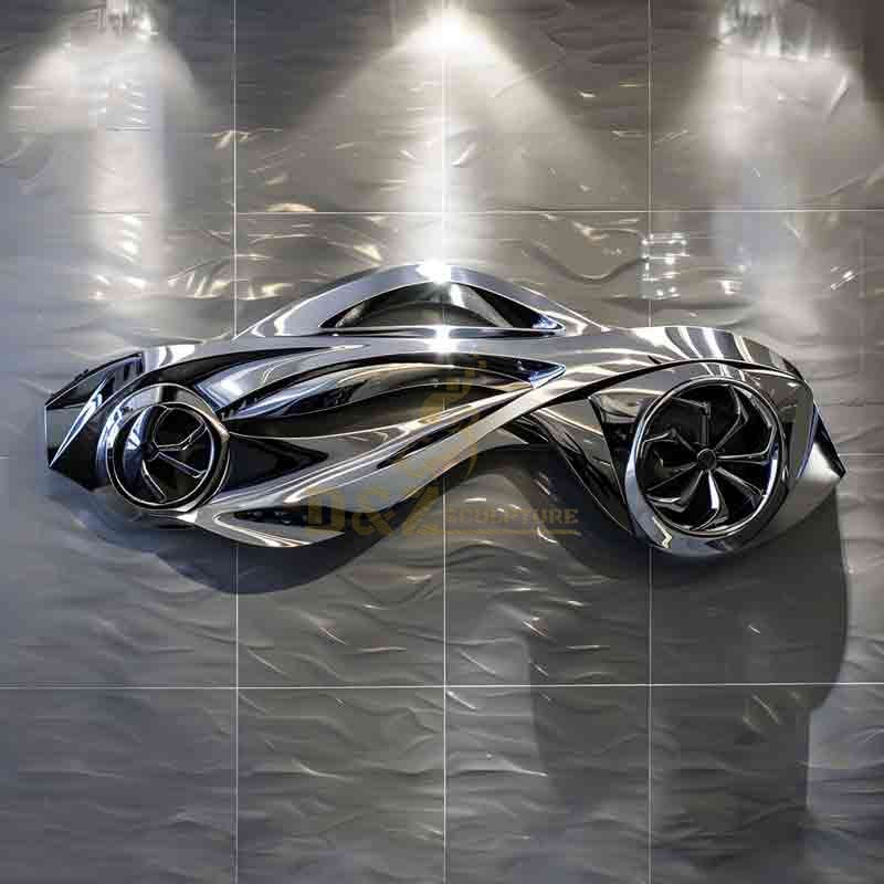 Modern Metal Car Wall Sculpture | Metal Wall Art DZ-864