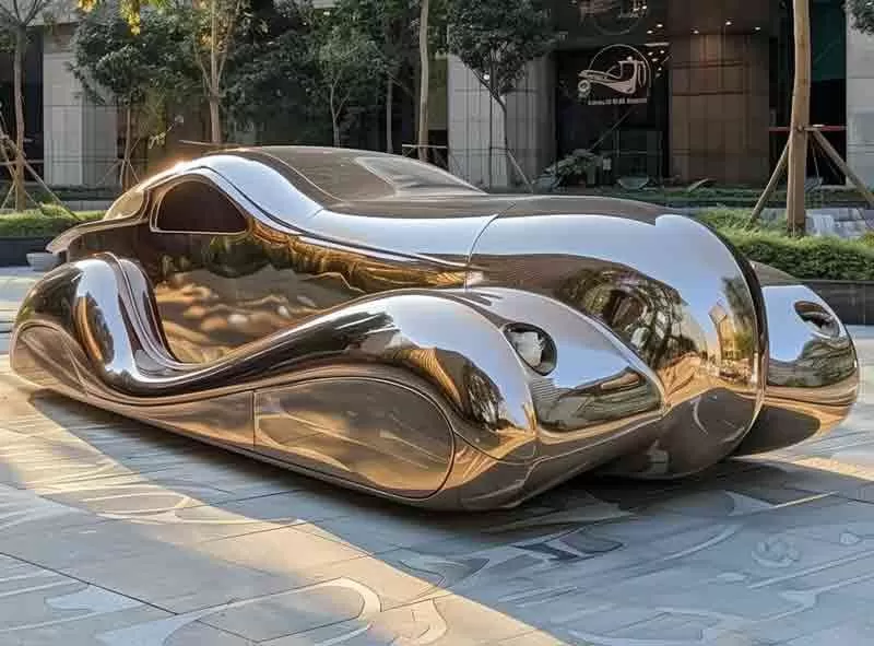 10 Creative Metal Car Sculptures for Commercial Landscapes