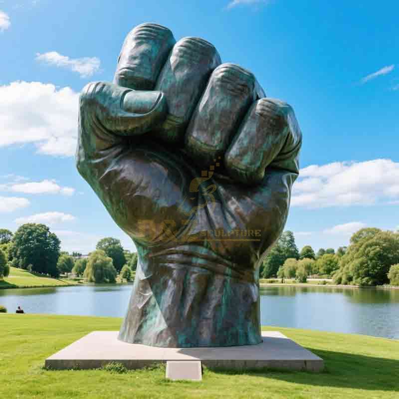 Powerful Giant Bronze Fist Sculpture For Sale DZ-868