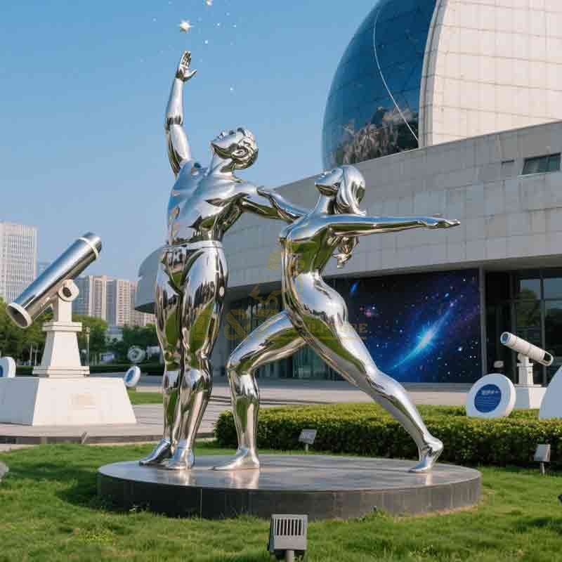 double gymnast sculpture